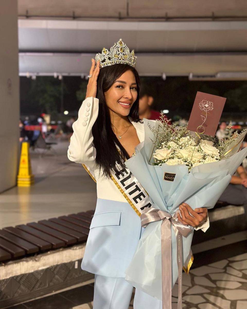 Potret Finalis Miss Universe Indonesia 2024 Khamelia Chalid (Instagram.com/dj_amellylatisha)