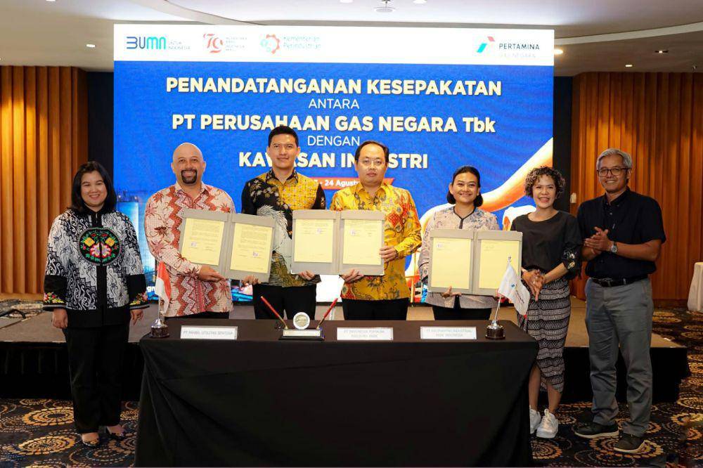 PT PGN Tbk selaku Subholding Gas Pertamina menjalin sinergi dengan Kementerian Perindustrian (Kemenperin) demi menciptakan dukungan pemenuhan kebutuhan gas bumi bagi kawasan industri (KI). (dok. PGN)