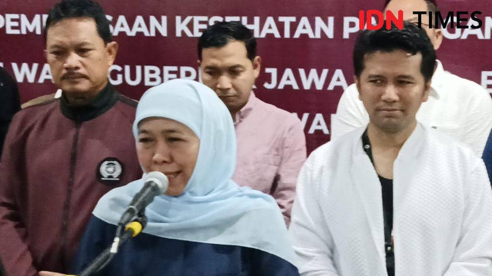 Khofifah-Emil Jalani Tes Kesehatan di RSUD dr. Soetomo