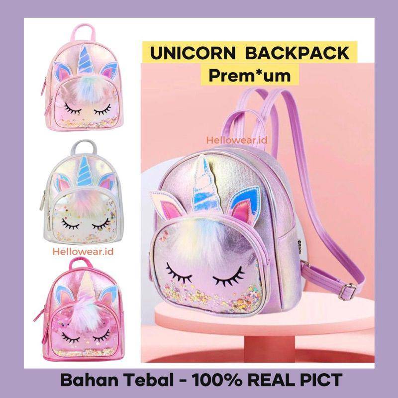 Ilustrasi tas sekolah unicorn (Shopee/hellowear.id)