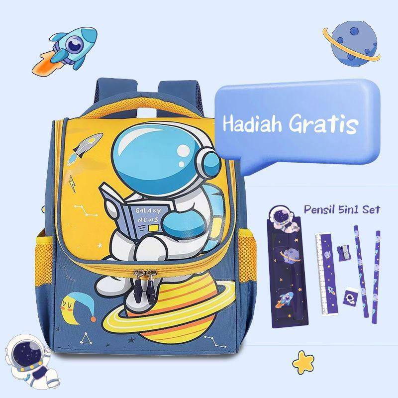 Ilustrasi tas sekolah astronot (Shopee/AIMILO Official Shop)