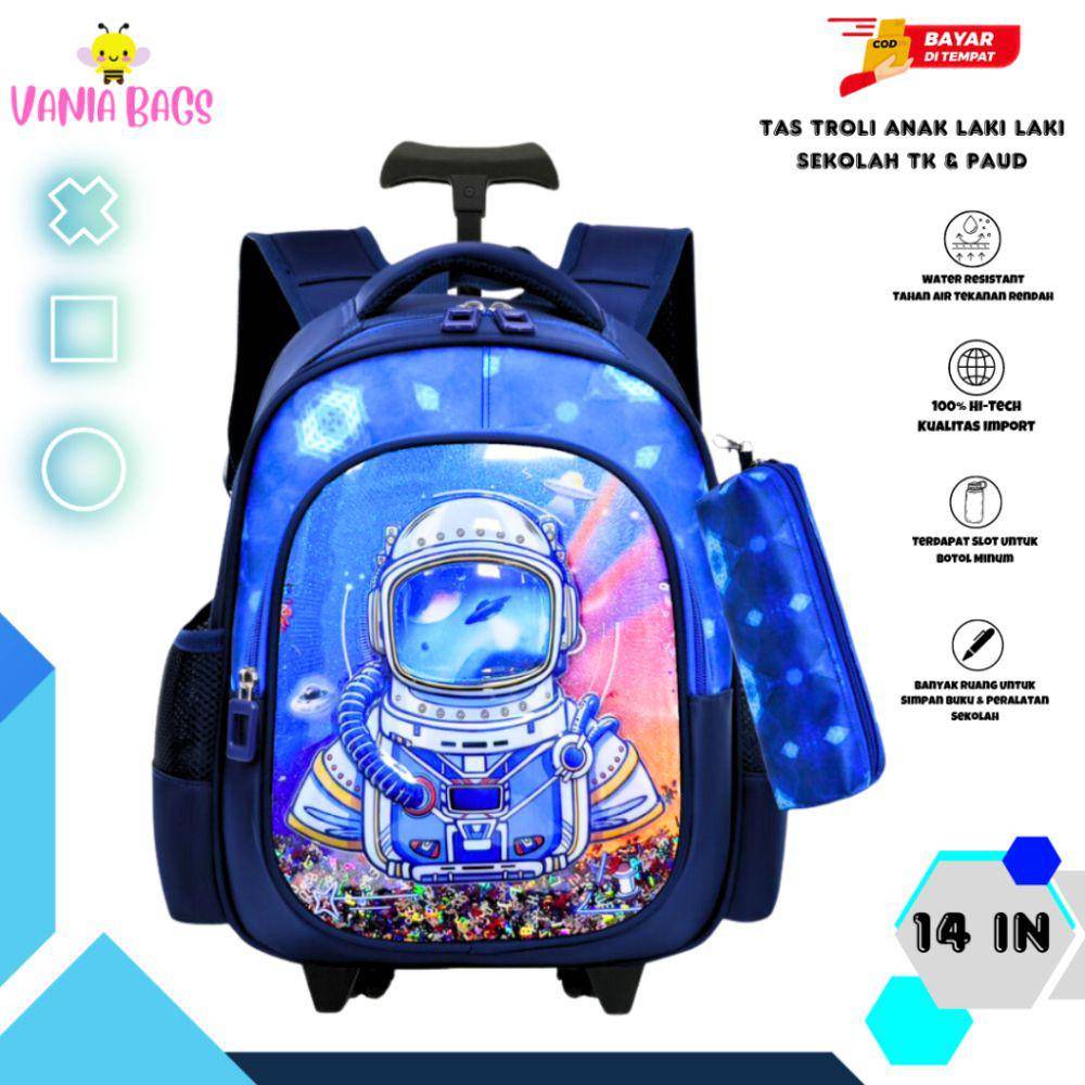 Ilustrasi tas sekolah astronot (Shopee/VANIA BAGS)