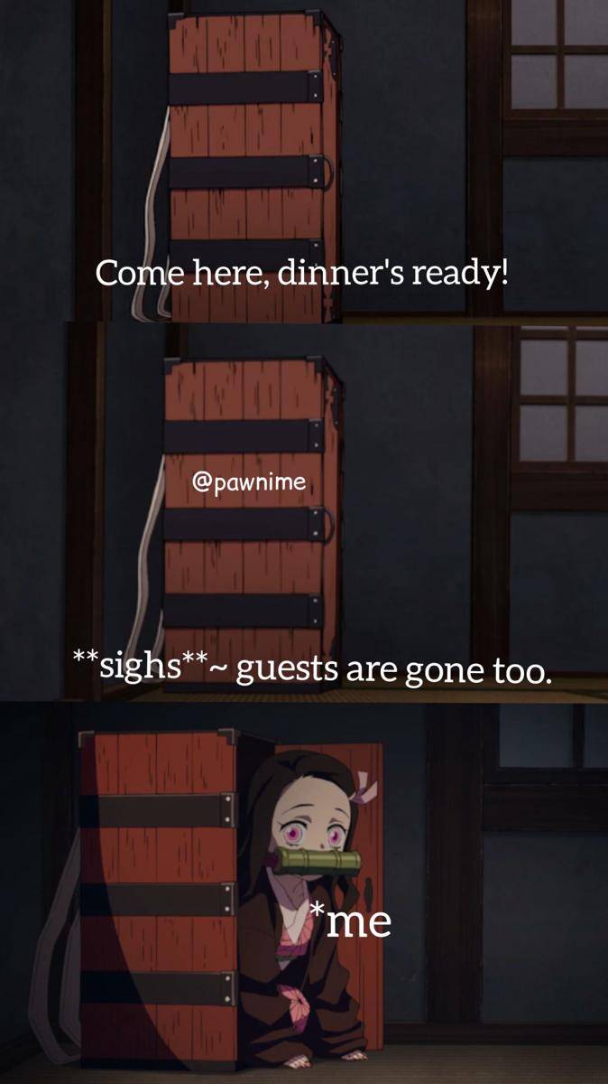 potret meme lucu Nezuko (reddit.com/user/pawnime)