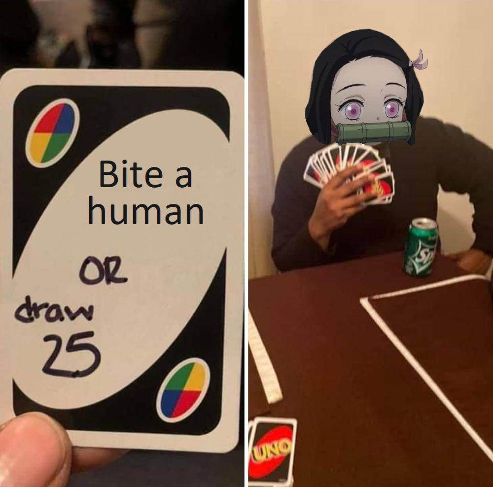 potret meme lucu Nezuko (reddit.com/user/MyselfHD)