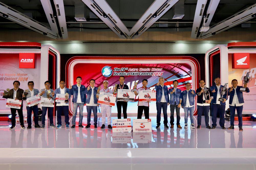 PT Astra Honda Motor (AHM) menguji keterampilan teknisinya pada ajang Astra Honda Motor Technical Skill Contest (AHM-TSC) 2024. (Dok. IDN Times)