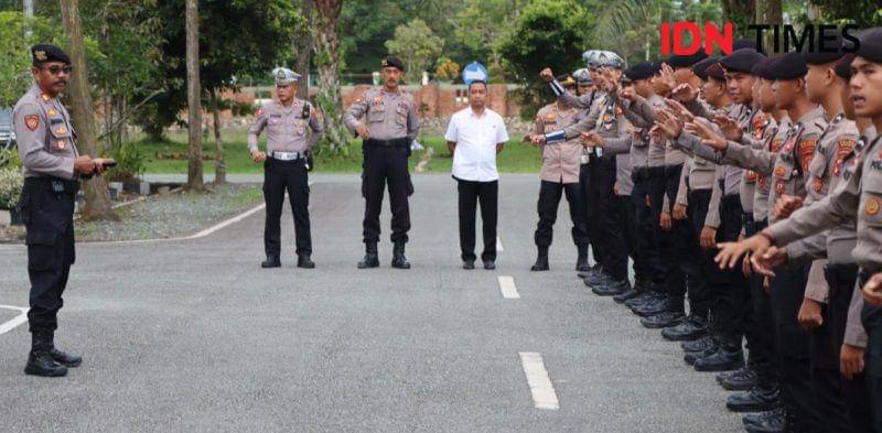 Anggota Polres PPU. Foto Humas Polres PPU (IDN Times/Ervan)
