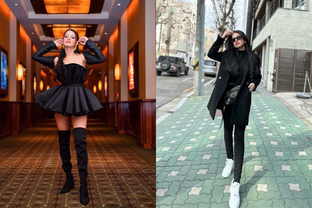 7 Referensi All Black Outfit ala Susan Sameh, Girly hingga Edgy