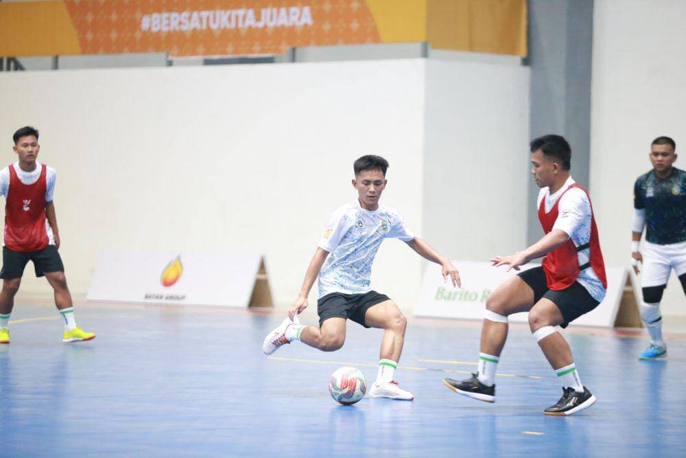 Tim futsal Sumut saat berlatih jelang laga PON 2024 (dok.media futsal PON)