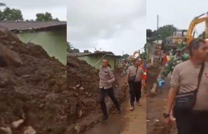 Tim SAR gabungan mengalami kepanikan saat berupaya mengevakuasi korban akibat informasi banjir susulan, Rabu (28/8/2024)/Istimewa