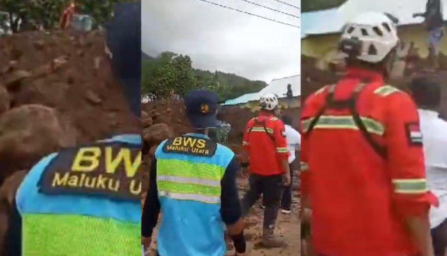 Tim SAR gabungan mengalami kepanikan saat berupaya mengevakuasi korban akibat informasi banjir susulan, Rabu (28/8/2024)/Istimewa