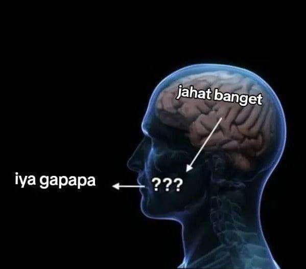 Meme perbedaan antara pikiran dan ucapan (x.com/dikidawawe3)