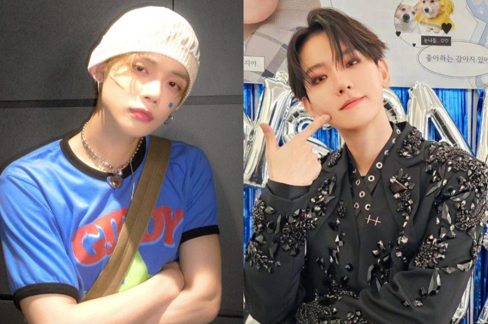 Yeonjun TXT dan Baekhyun EXO (dok. Weverse/TXT | instagram.com/inb100_official)