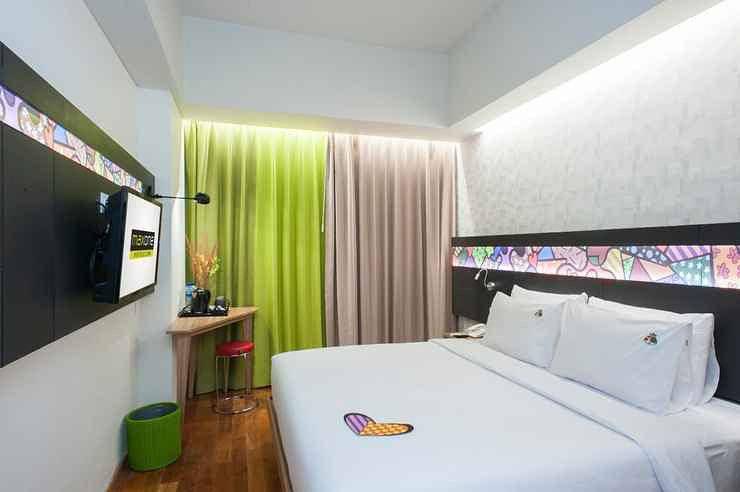 Kamar yang unik di Hotel Maxone Dharmahusada Surabaya. Instagram/maxonedharmahusadablack