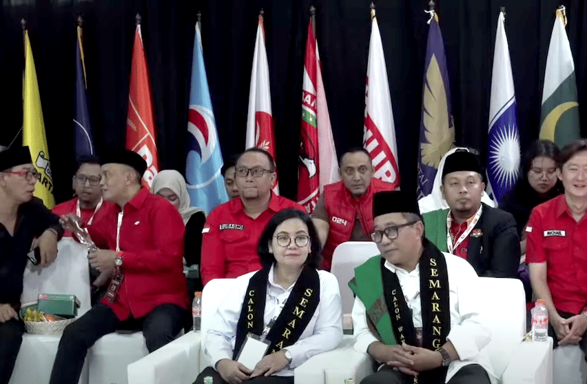 Pasangan bakal calon Wali Kota dan Wakil Wali Kota Semarang yang diusung PDIP, Agustina Wilujeng dan Iswar Aminuddin. (IDN Times/Anggun Puspitoningrum)