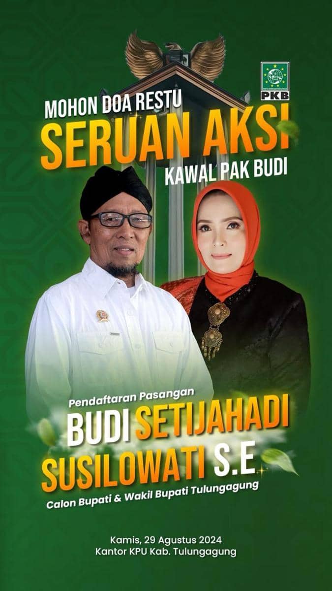 Poster pasangan Budi Setyahadi dengan Susilowati. IDN Times/ istimewa