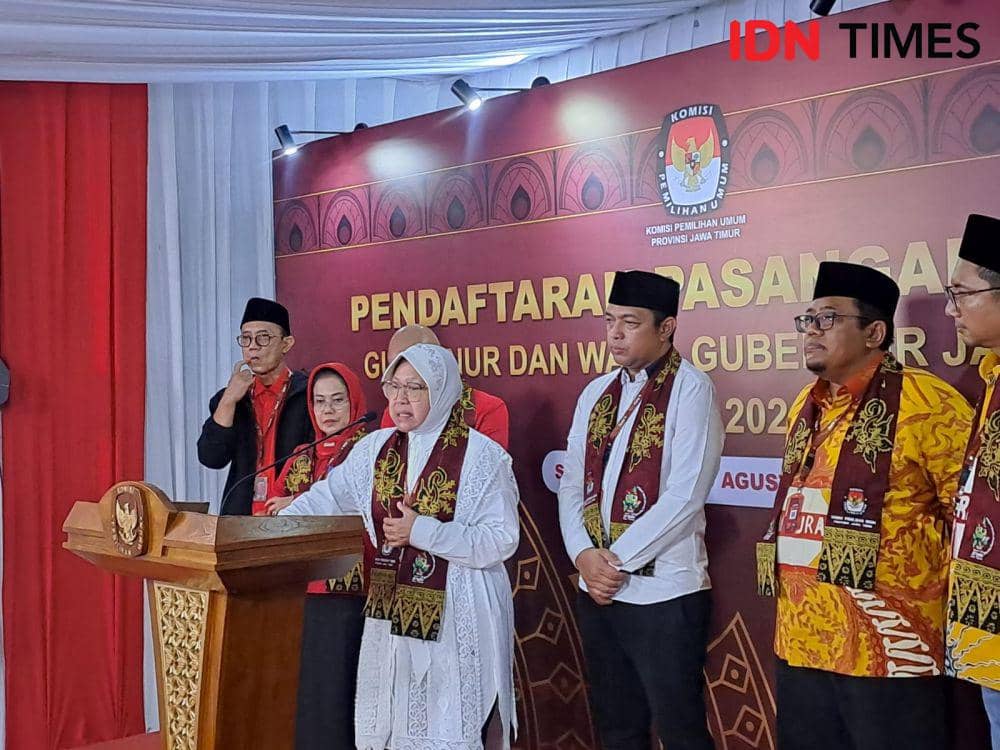 KPU Bilang Berkas Pendaftaran Risma-Gus Hans Lengkap