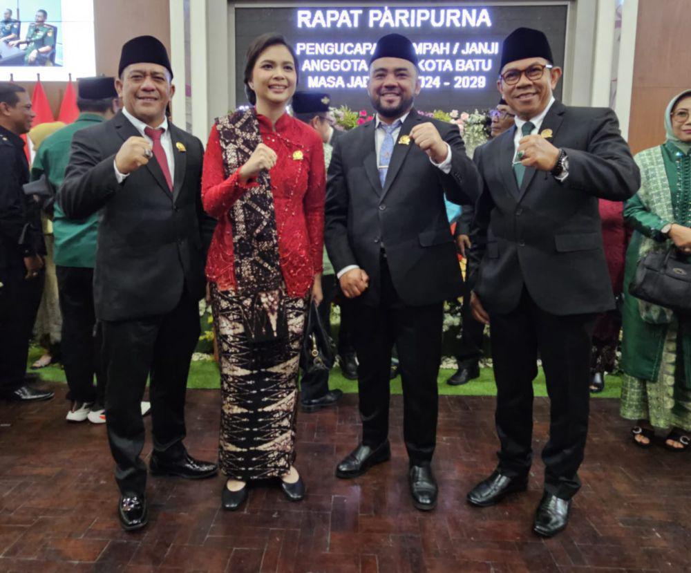 Dari kiri Rudi, Ganis Rumpoko, Heli Suyanto, dan Nurochman. (IDN Times/Rizal Adhi Pratama)