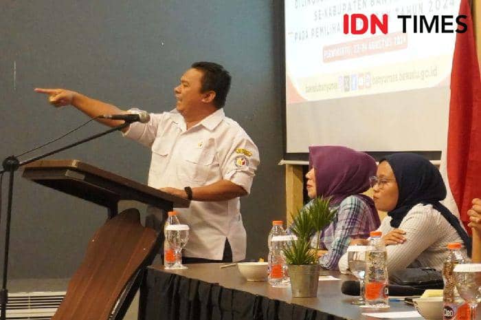 Bawaslu Banyumas memberikan himbauan penting selama masa  tahapan pilkada ke KPU, Jumat (30/8/2024).(IDN Times/Foto : Dok. Bawaslu Banyumas)