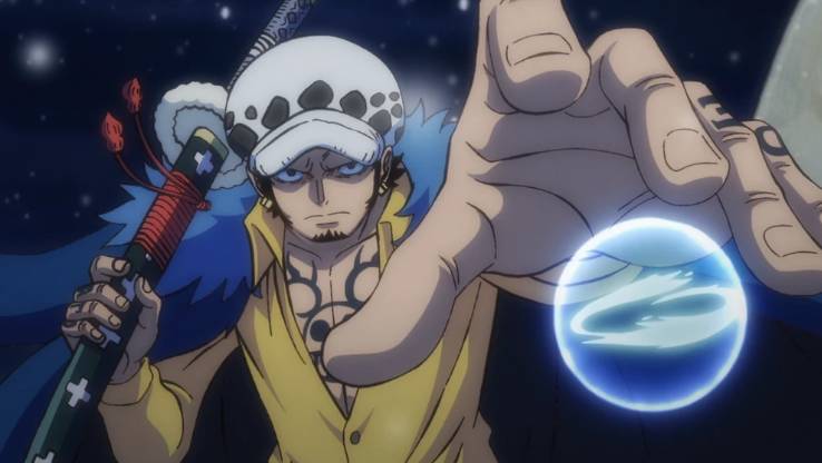 Trafalgar Law menggunakan kekuatan room. (onepiece.fandom.com/one piece)
