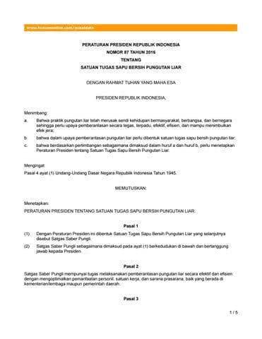 Tim saber pungli dibentuk berdasarkan pp nomor 87 tahun 2016.(IDN Times/Tangkapan layar)