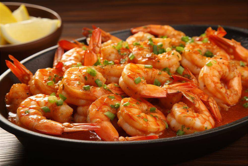ilustrasi udang asam manis saus tiram (vecteezy.com/stocksbyrs)