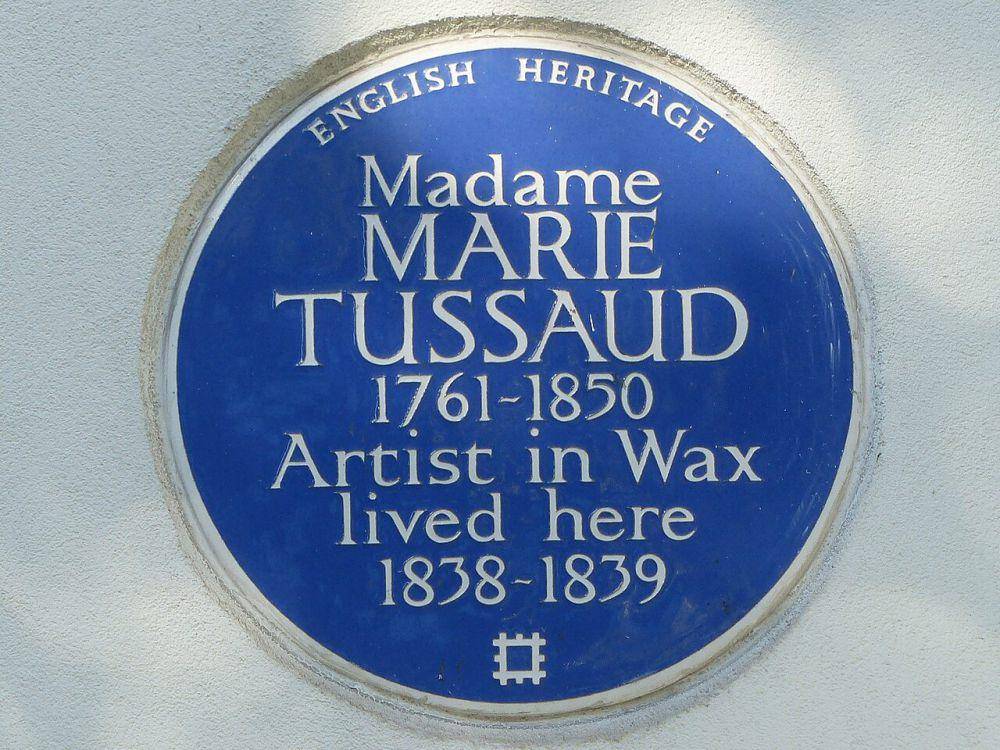 plakat nama Madame Tussaud (commons.wikimedia.org/Megalit)