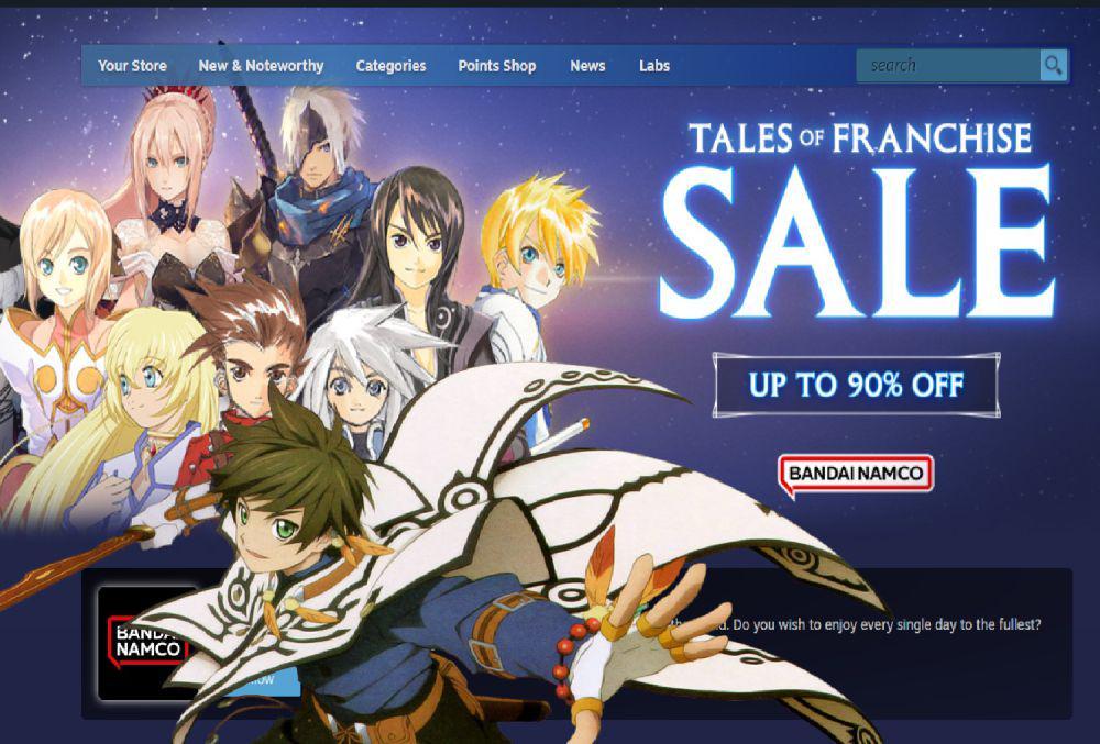 5 Diskon JRPG Tales di Steam Edisi September 2024
