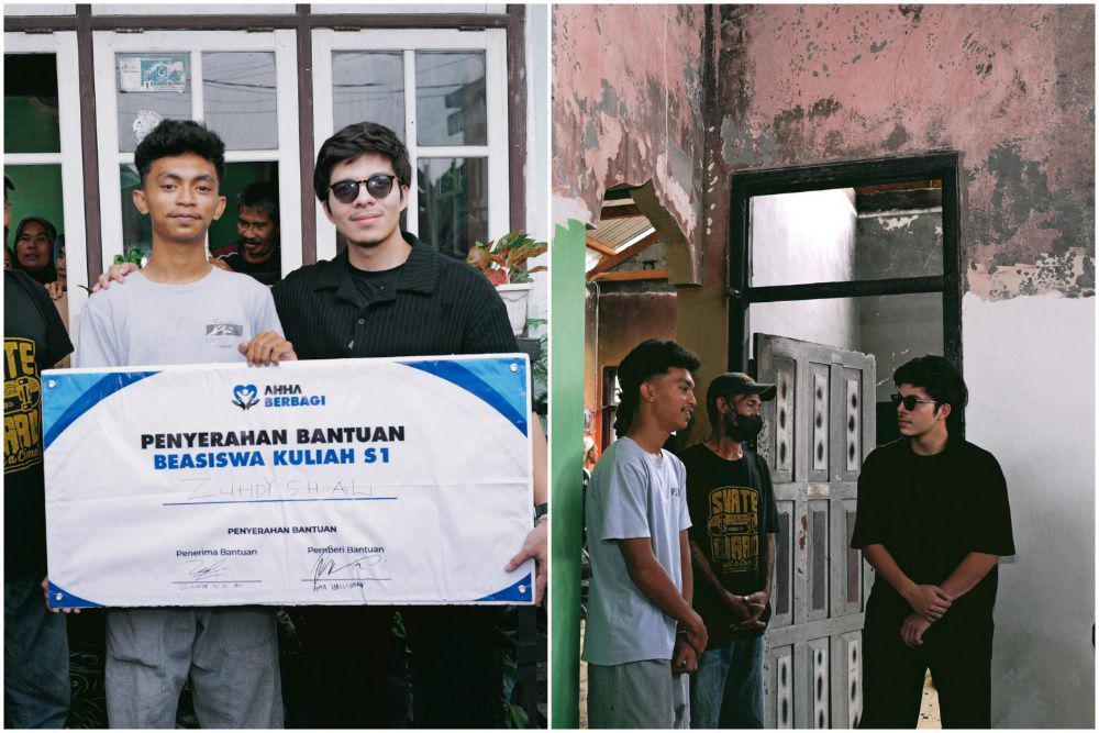 potret Atta Halilintar beri beasiswa pada anak di Ternate (instagram.com/attahalilintar)