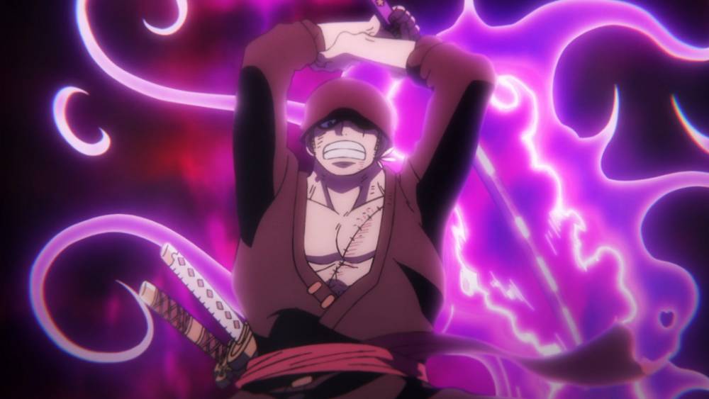 Zoro menggunakan Enma. (dok. Toei Animation/One Piece)