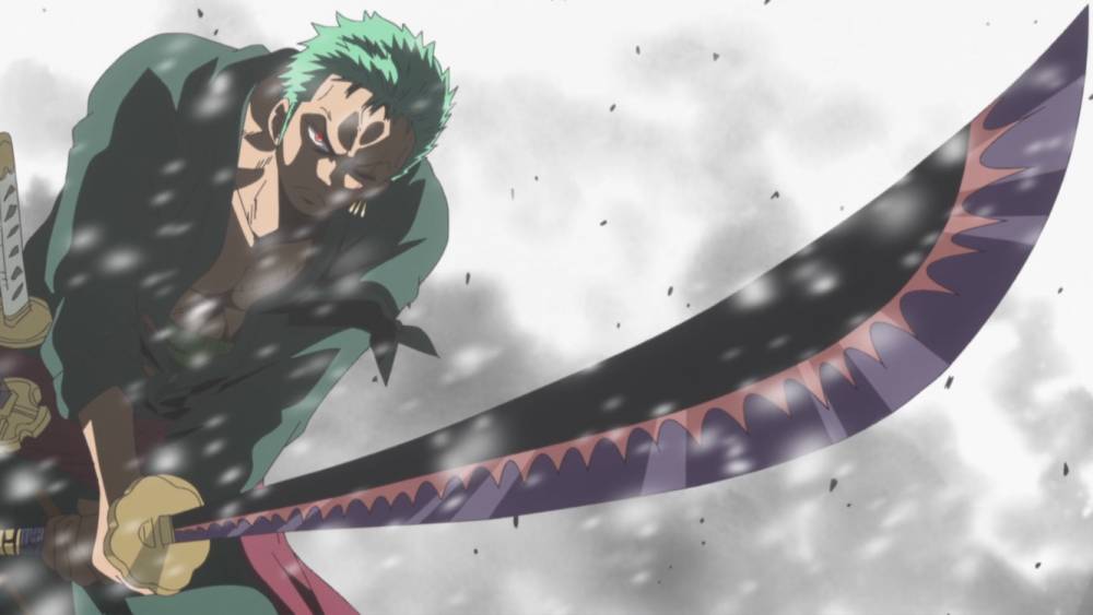 Zoro menggunakan Shusui. (dok. Toei Animation/One Piece)