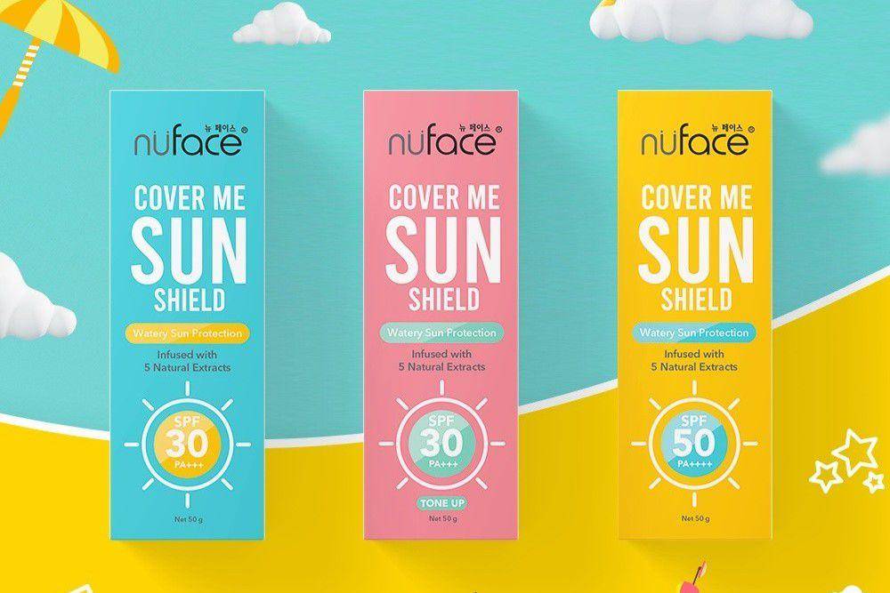 Nuface Sunscreen Cover Me Sun Shield Tone Up SPF 30 PA+++ (shopee.com/Nuface Official Shop)