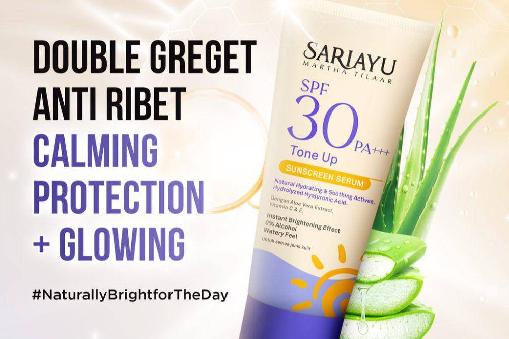 Sariayu SPF 30 PA+++ Tone Up Sunscreen Serum (shopee.com/Sariayu Martha Tilaar Official Shop)