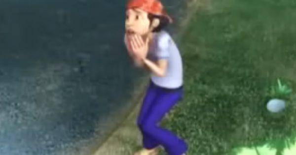 Abang Saleh setelah melihat mobil pemadam kebakaran lewat (Dok. Les' Copaque/ Upin & Ipin)
