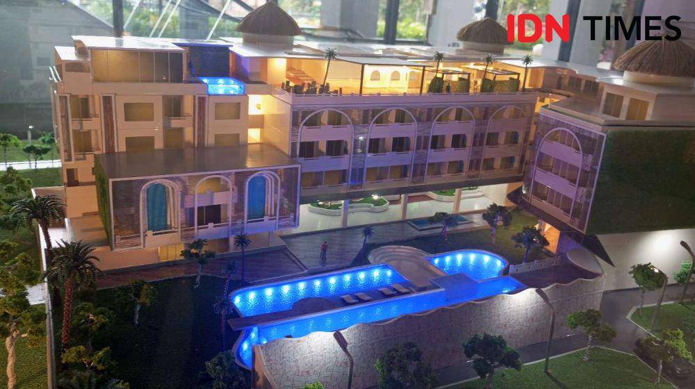 Desain apartemen mewah yang sedang dibangun di Mandalika. (IDN Times/Muhammad Nasir)