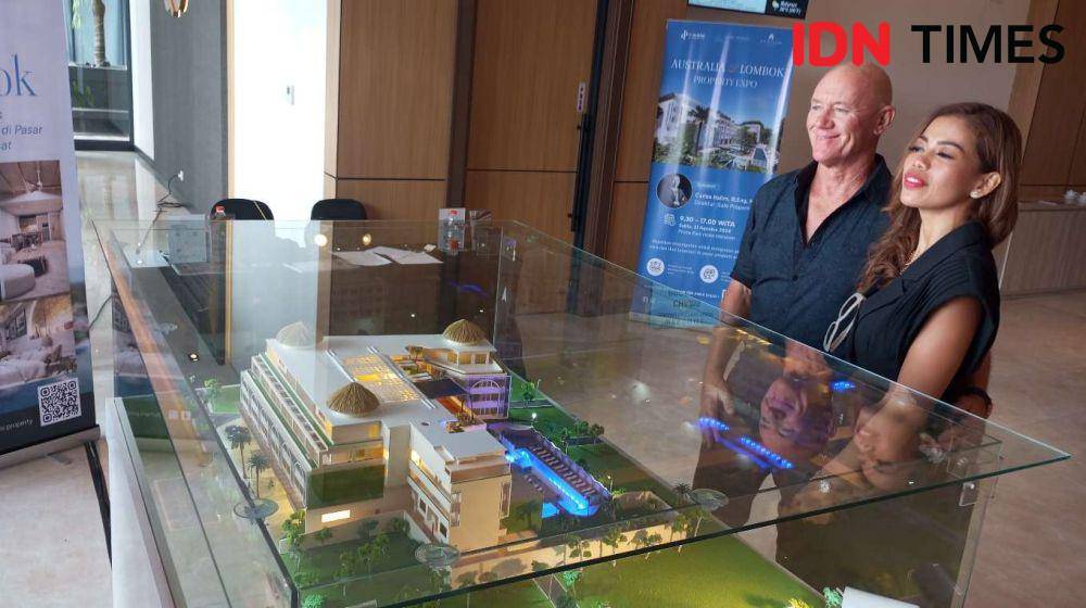 Desain apartemen mewah yang sedang dibangun di Mandalika. (IDN Times/Muhammad Nasir)
