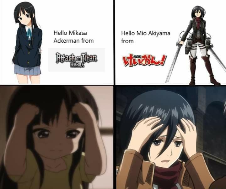 potret meme Mikasa (reddit.com/user/geekman_95)