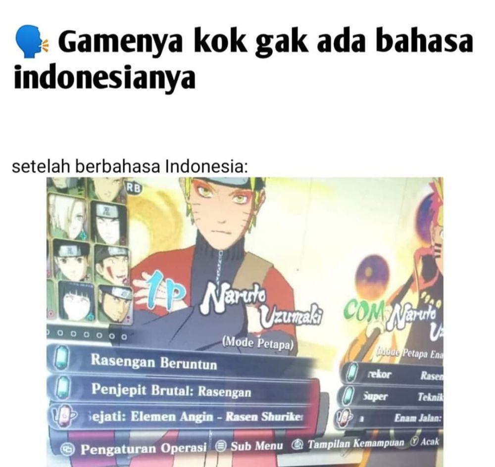meme game bahasa asing (instagram.com/pos.total)