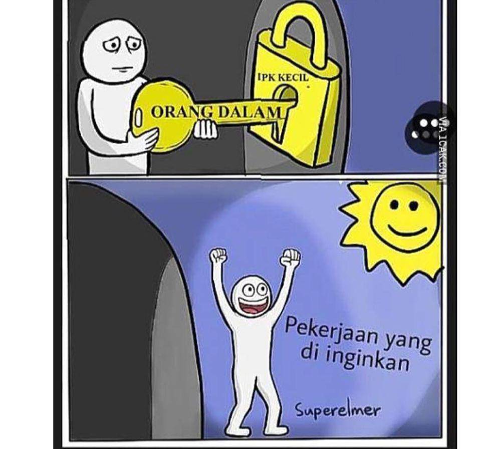 meme orang dalam (instagram.com/onecak)