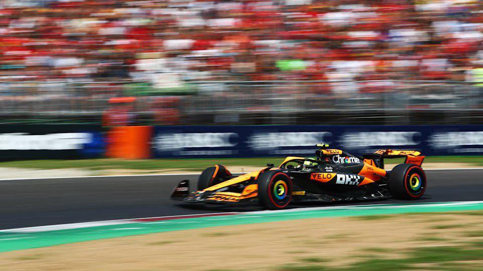 Lando Norris saat menjalani sesi kualifikasi GP Italia 2024. (formula1.com)