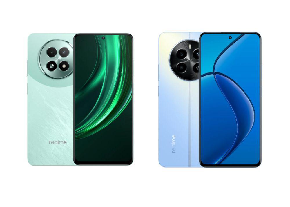 realme 13 5G (kiri) dan realme 13 4G (kanan) (realme.com)