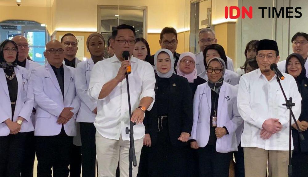 Ridwan Kamil Tes Kesehatan Sambil Lihat Jakarta dengan Polusinya