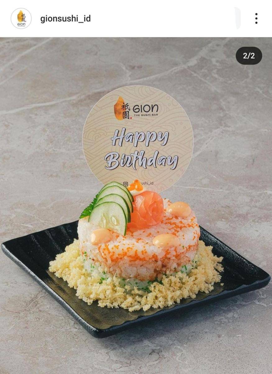 Promo ulang tahun di Gion Sushi (instagram.com/gionsushi_id)