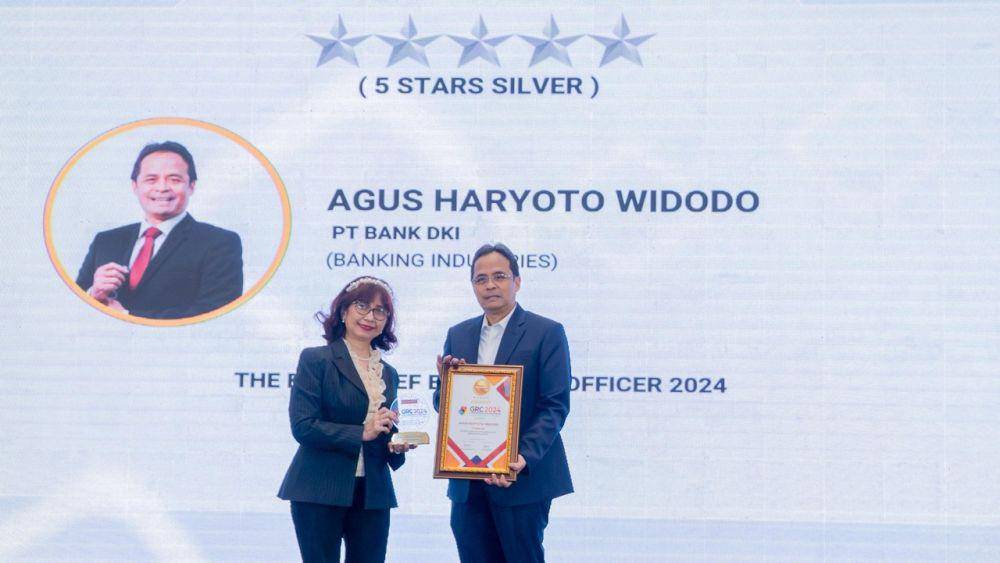 Direktur Utama Bank DKI, Agus Haryoto Widodo jadi Best CEO (dok. Bank DKI)