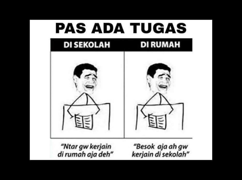 7 Meme Dikasih PR sama Guru, Kerjain Sendiri atau Minta Tolong Kakak?