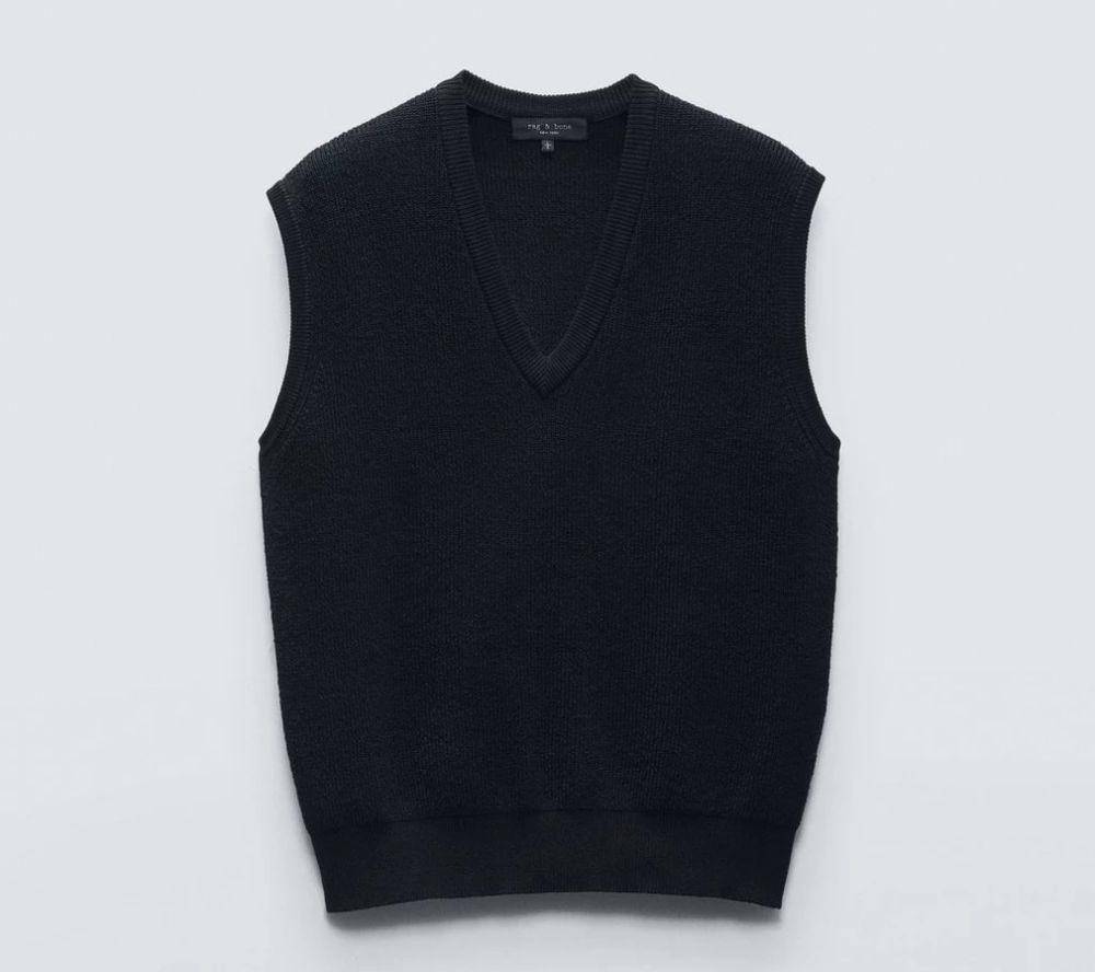 Ilustrasi knit vest V-neck (dok. Rag Bone)