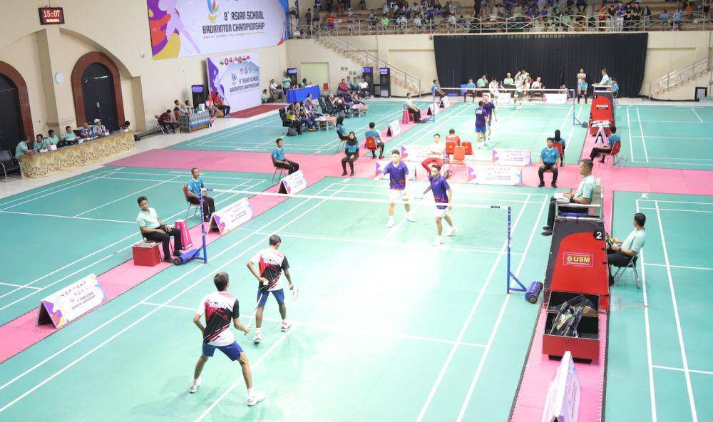 Cuplikan pertandingan final di ajang Kejuaraan Bulu Tangkis 8th Asian School Badminton Championship (ASBC) 2024 di Semarang. (Dok. Kemenpora)