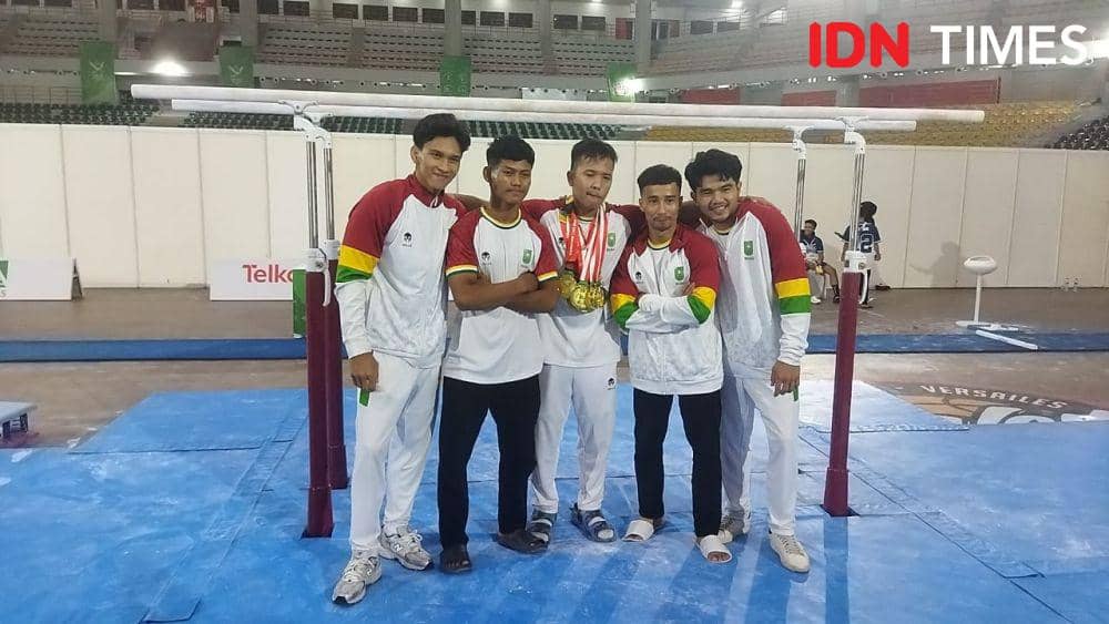 Riau Juara Umum Senam Artistik, Abiyu Borong 4 Emas