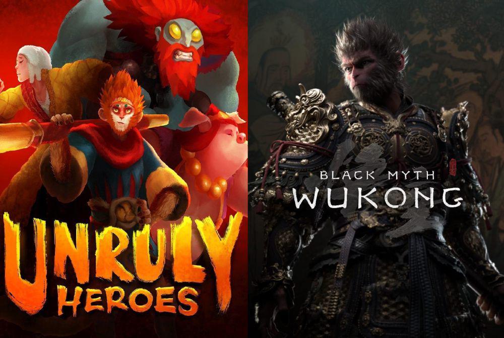 Unruly Heroes dan Black Myth: Wukong (dok. Magic Design Studios/Unruly Heroes | dok. Game Science/Black Myth: Wukong)