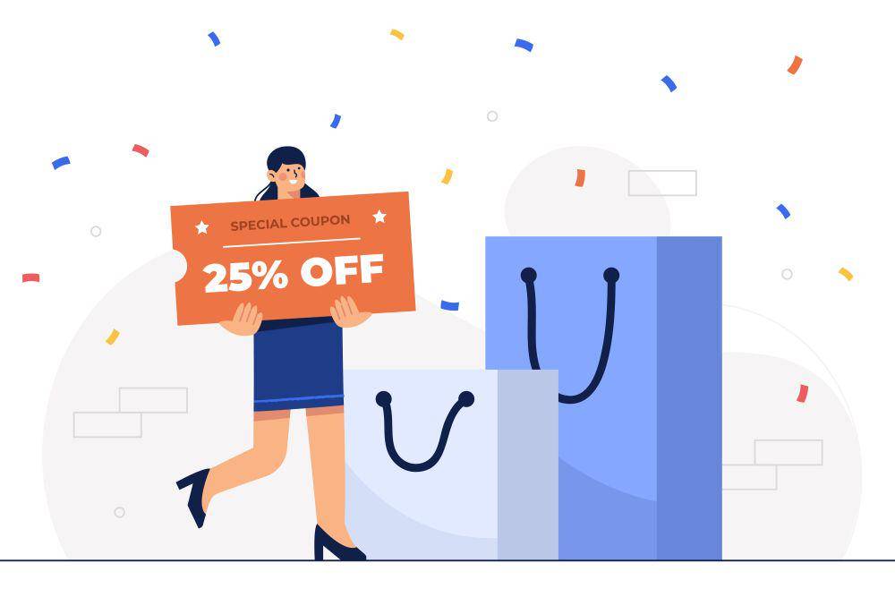 ilustrasi diskon di freepik
