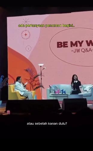 potret Edric Tjandra jadi host di fanmeeting Kim Ji Won (instagram.com/edrictjandra)